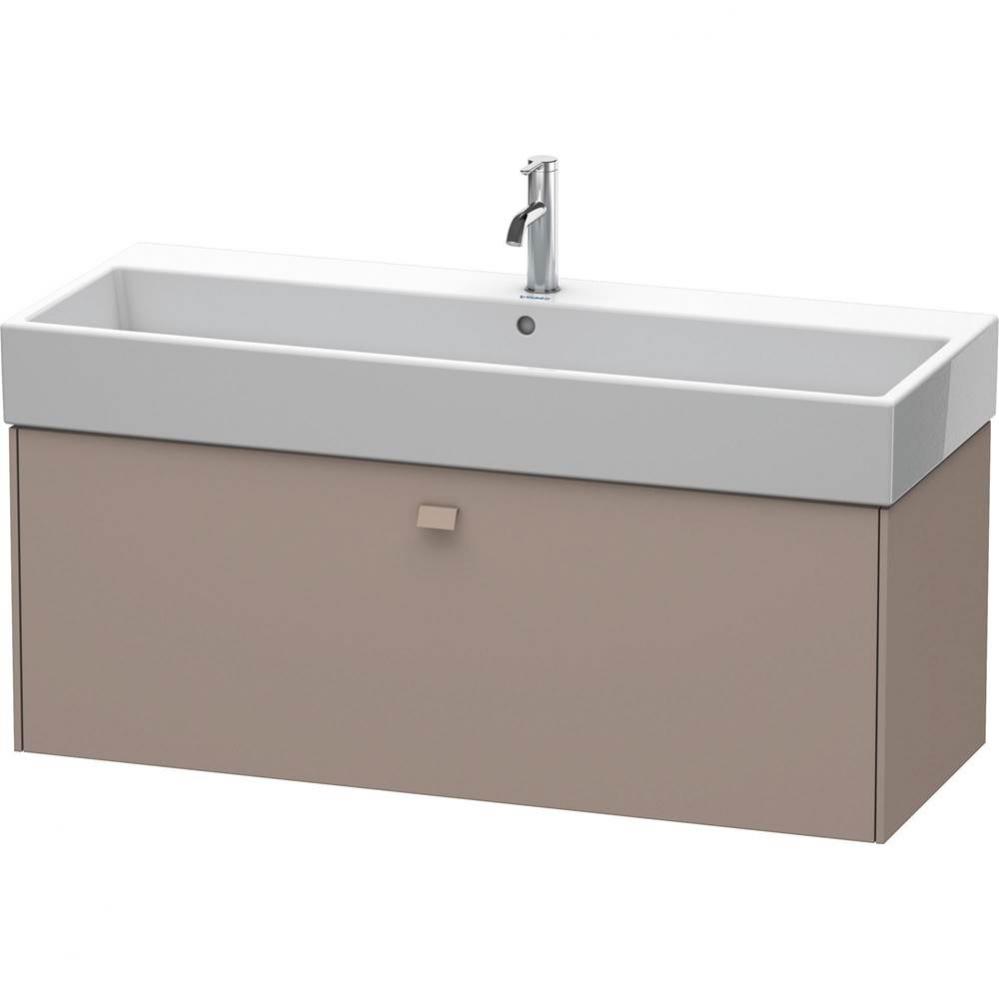 Brioso One Drawer Wall-Mount Vanity Unit Basalt