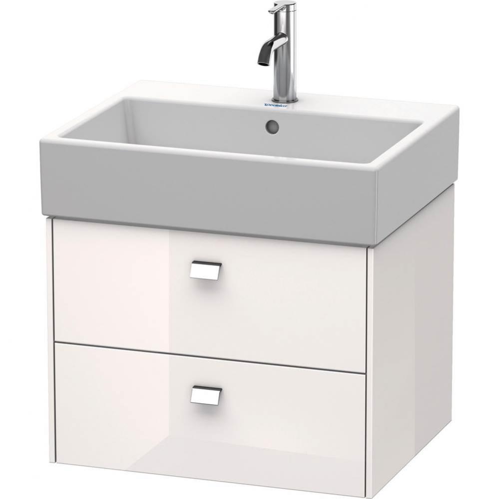 Brioso Two Drawer Wall-Mount Vanity Unit White