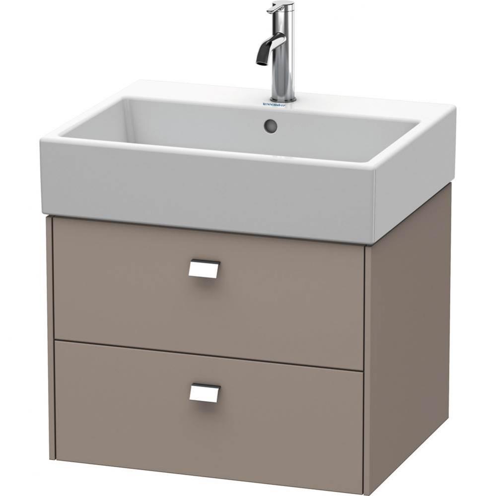 Duravit Brioso Two Drawer Wall-Mount Vanity Unit Basalt