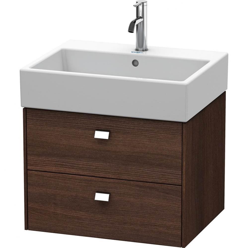 Duravit Brioso Two Drawer Wall-Mount Vanity Unit Chestnut Dark