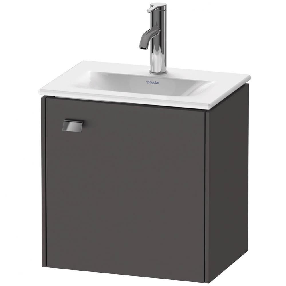 Brioso One Door Wall-Mount Vanity Unit Graphite