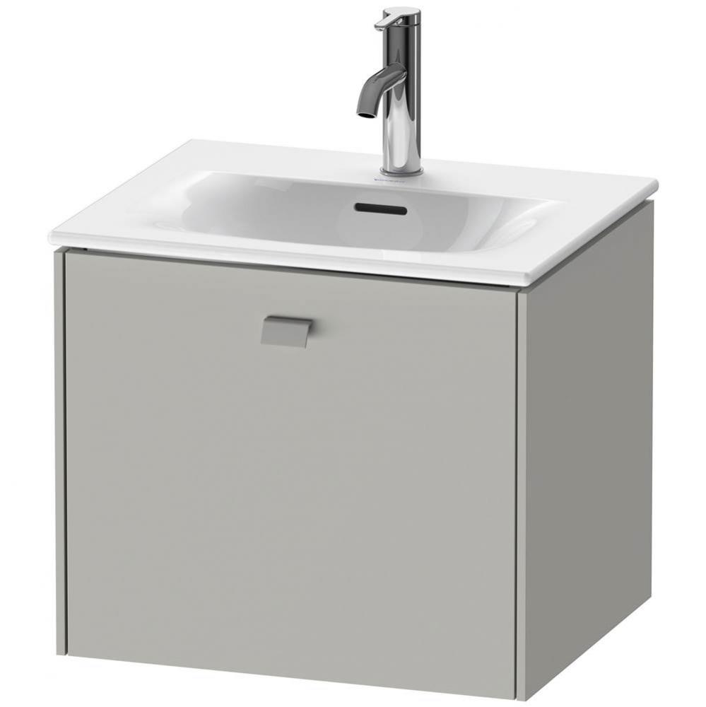 Brioso One Drawer Wall-Mount Vanity Unit Concrete Gray