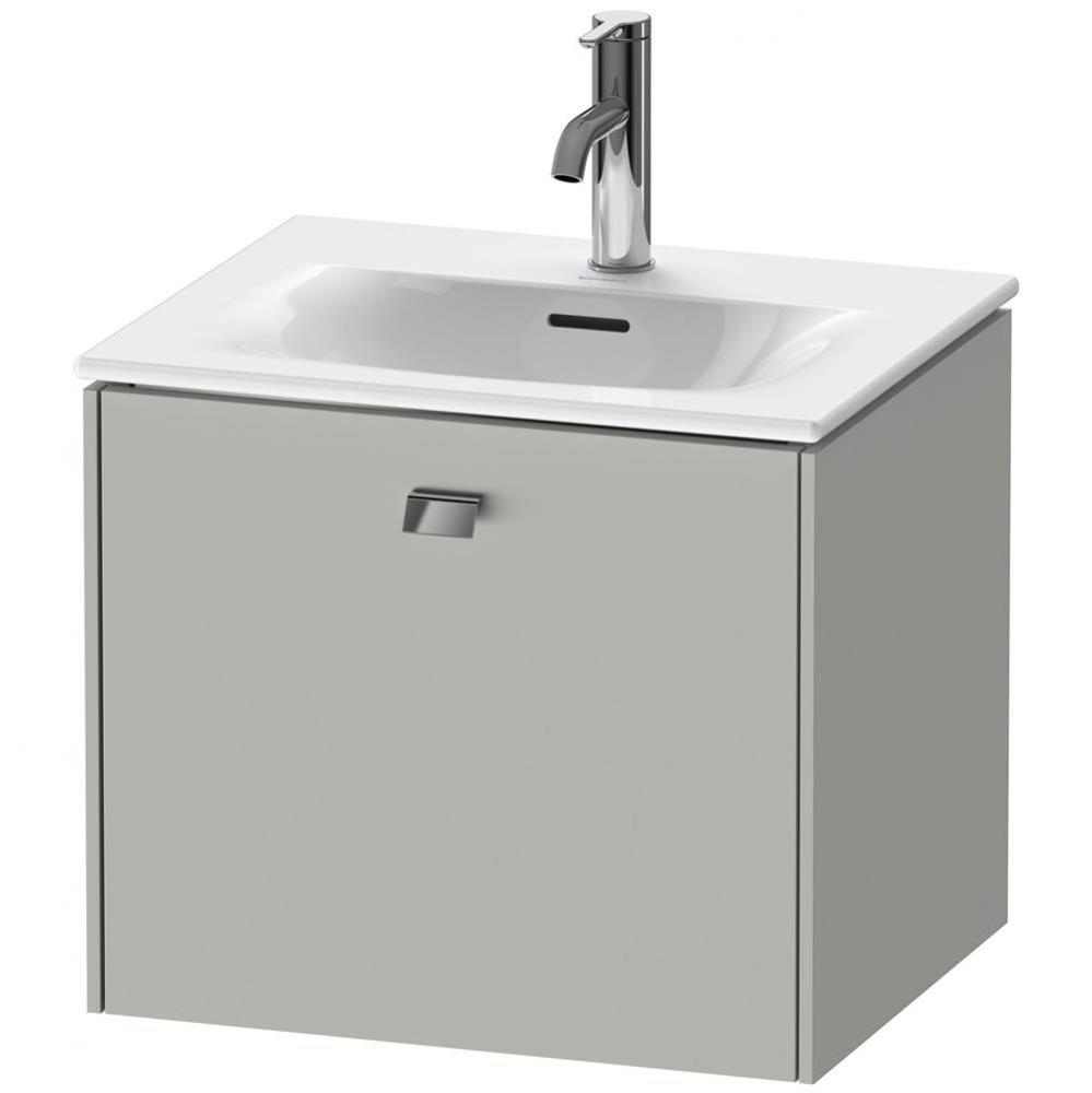 Brioso One Drawer Wall-Mount Vanity Unit Concrete Gray
