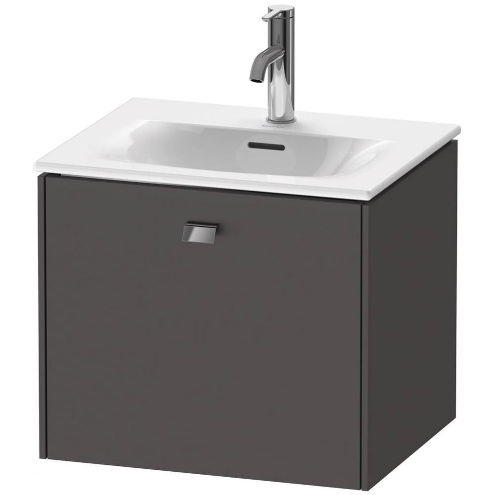 Brioso One Drawer Wall-Mount Vanity Unit Graphite