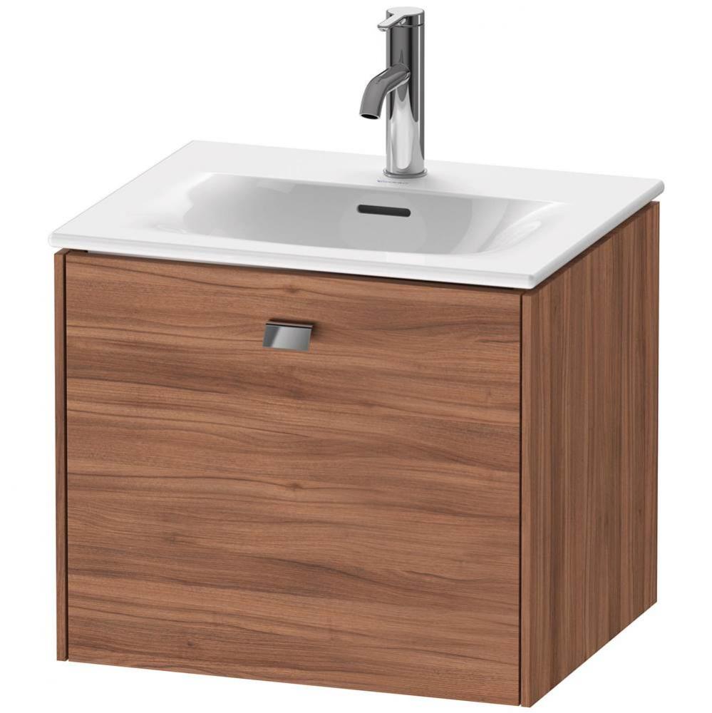 Brioso One Drawer Wall-Mount Vanity Unit Walnut