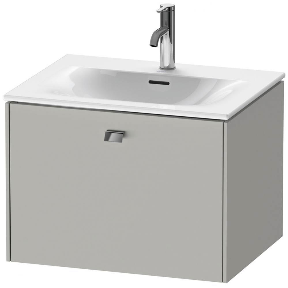 Brioso One Drawer Wall-Mount Vanity Unit Concrete Gray