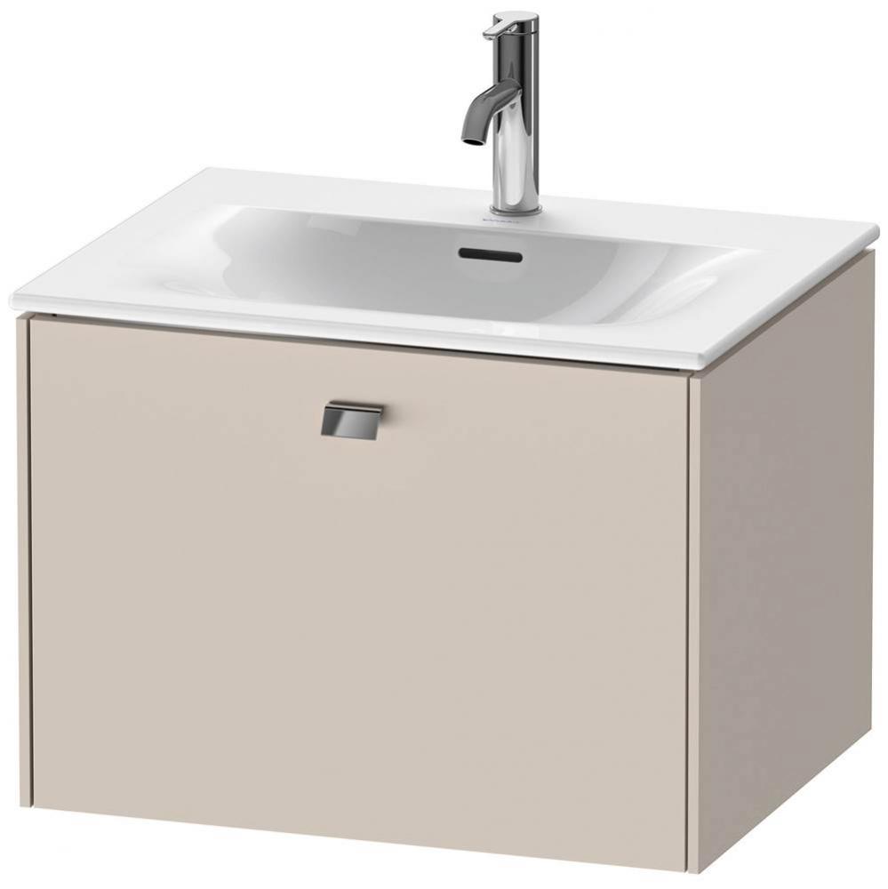 Brioso One Drawer Wall-Mount Vanity Unit Taupe