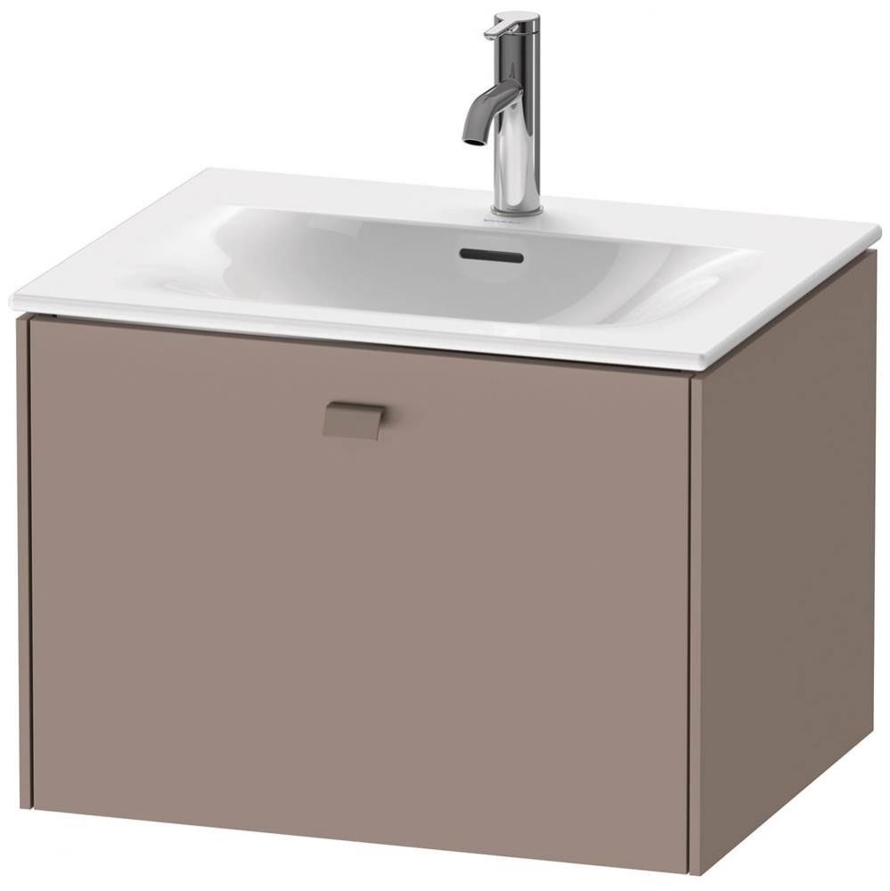 Brioso One Drawer Wall-Mount Vanity Unit Basalt