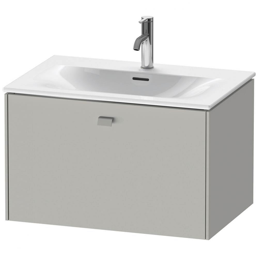 Brioso One Drawer Wall-Mount Vanity Unit Concrete Gray