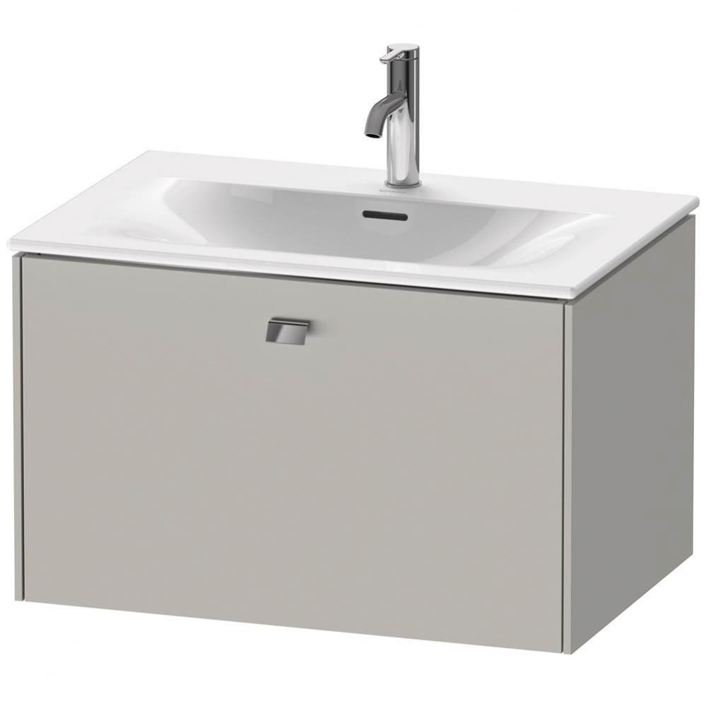 Brioso One Drawer Wall-Mount Vanity Unit Concrete Gray