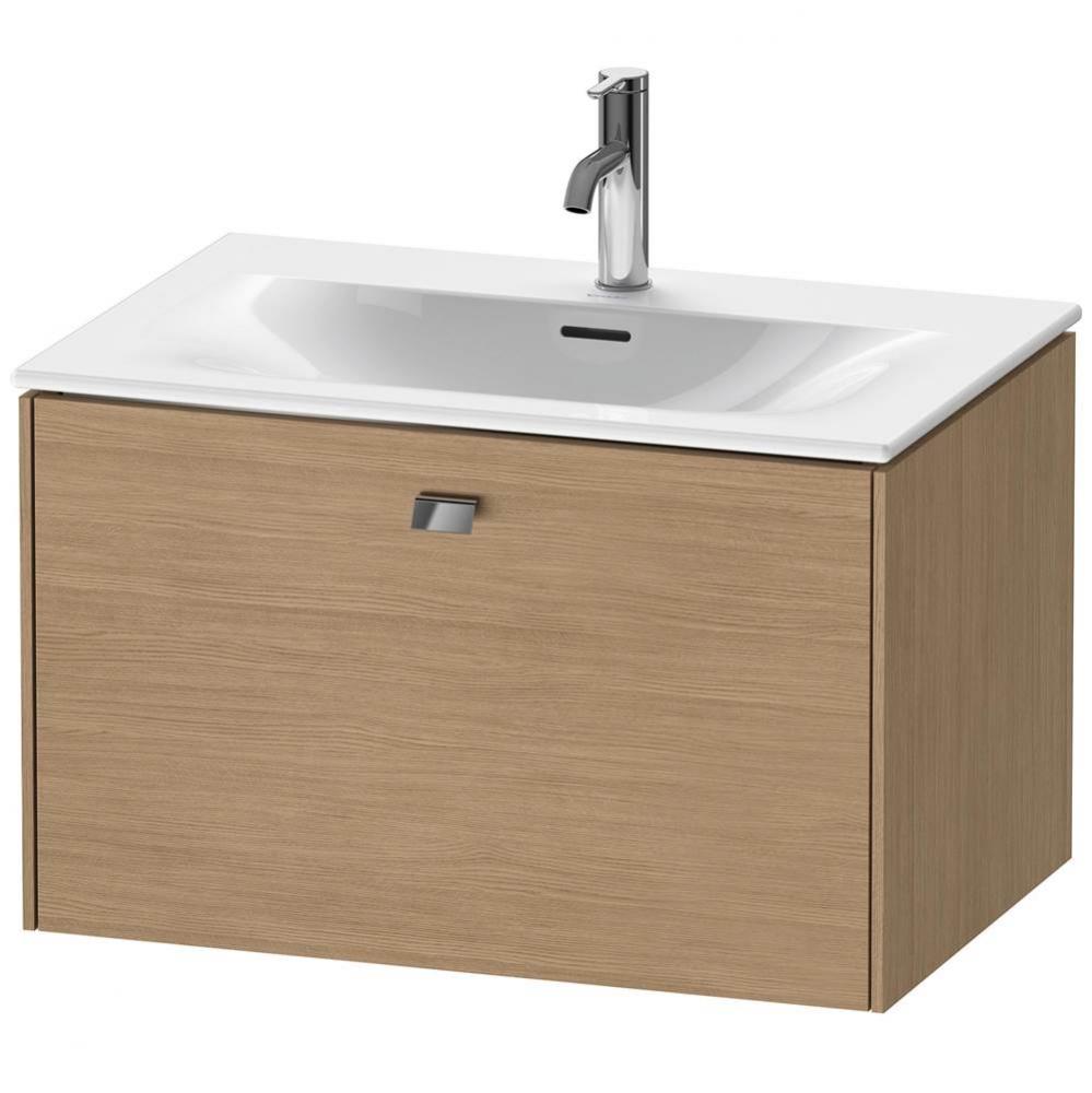 Duravit Brioso One Drawer Wall-Mount Vanity Unit European Oak