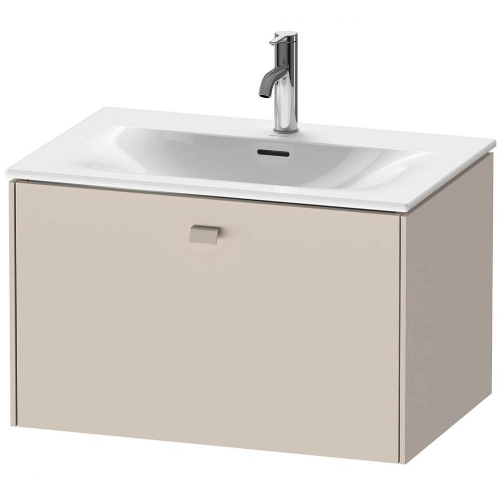 Brioso One Drawer Wall-Mount Vanity Unit Taupe