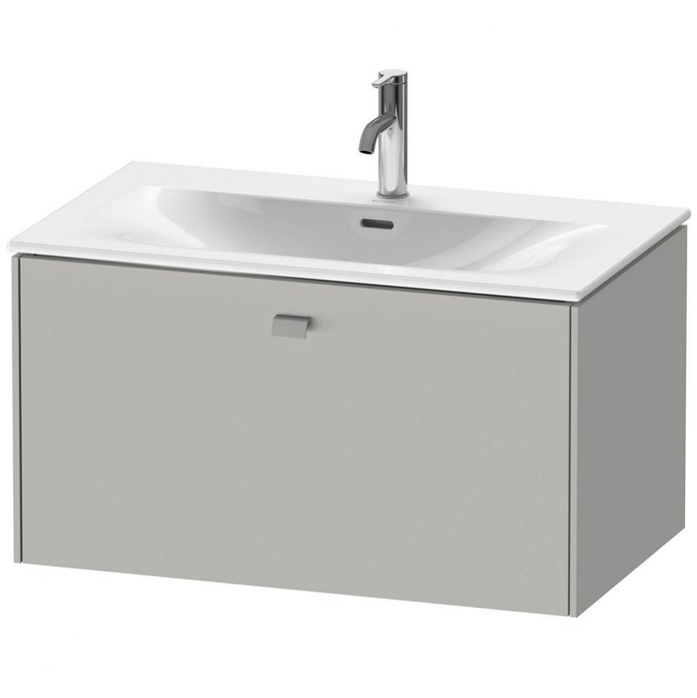 Brioso One Drawer Wall-Mount Vanity Unit Concrete Gray