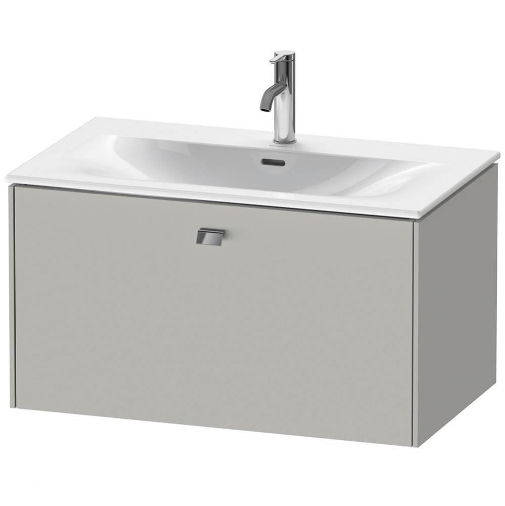 Brioso One Drawer Wall-Mount Vanity Unit Concrete Gray