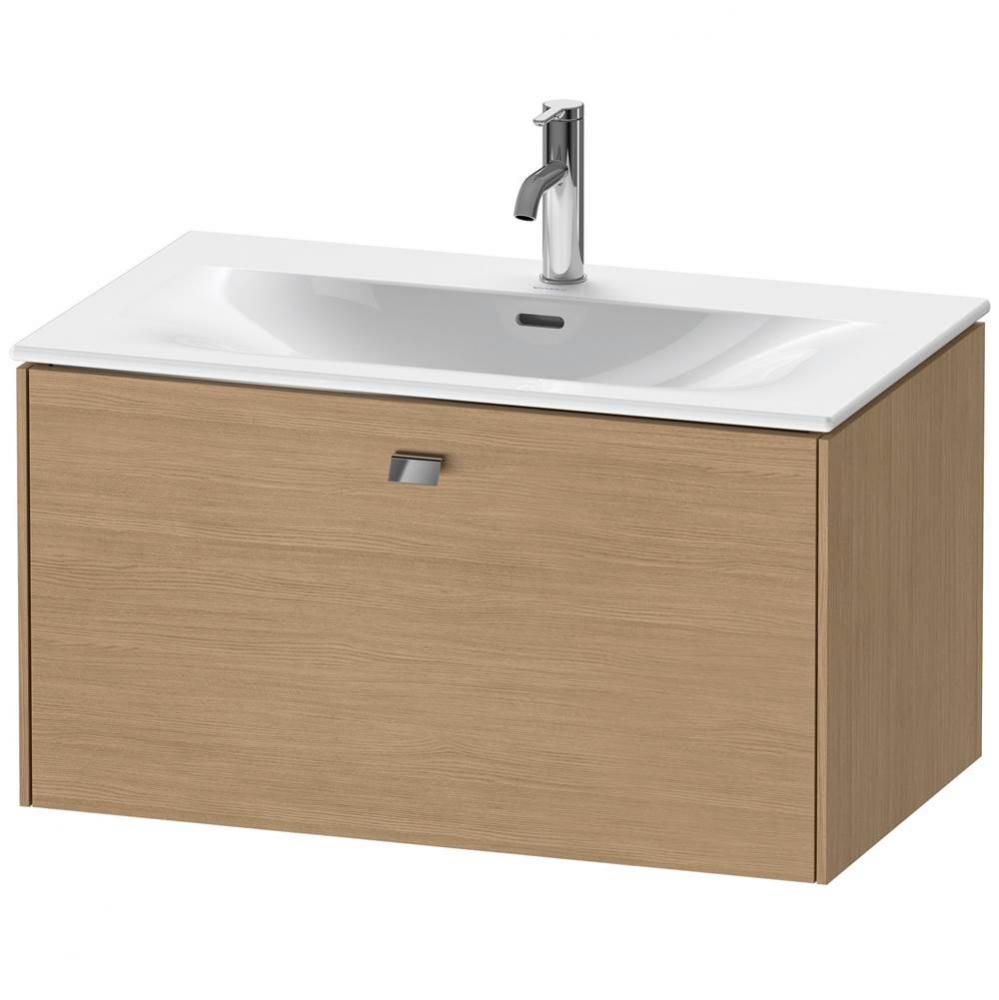 Duravit Brioso One Drawer Wall-Mount Vanity Unit European Oak