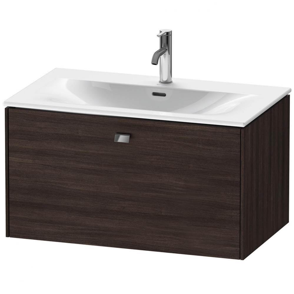 Duravit Brioso One Drawer Wall-Mount Vanity Unit Chestnut Dark