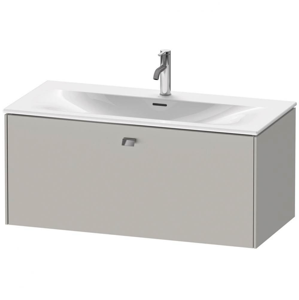 Brioso One Drawer Wall-Mount Vanity Unit Concrete Gray