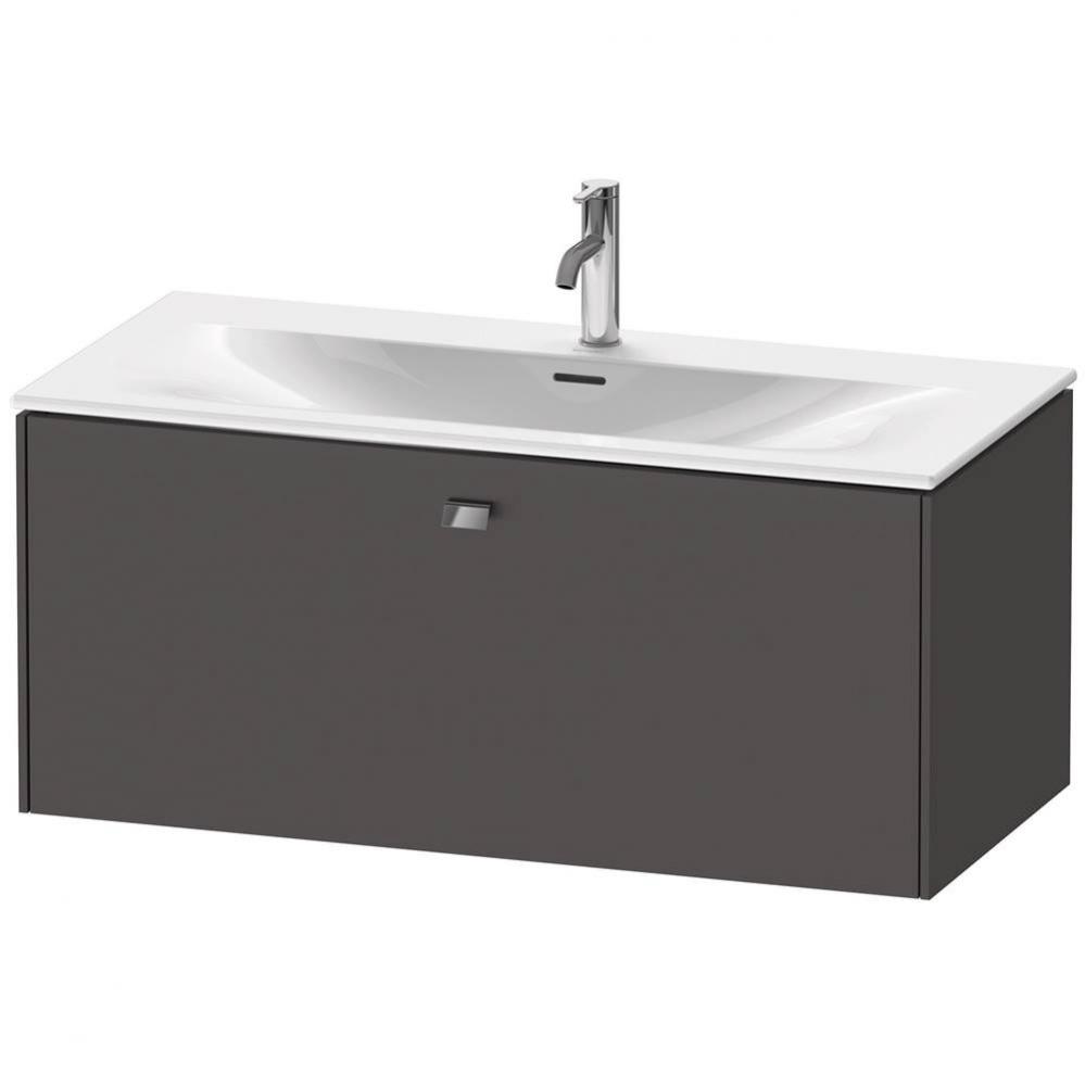 Brioso One Drawer Wall-Mount Vanity Unit Graphite