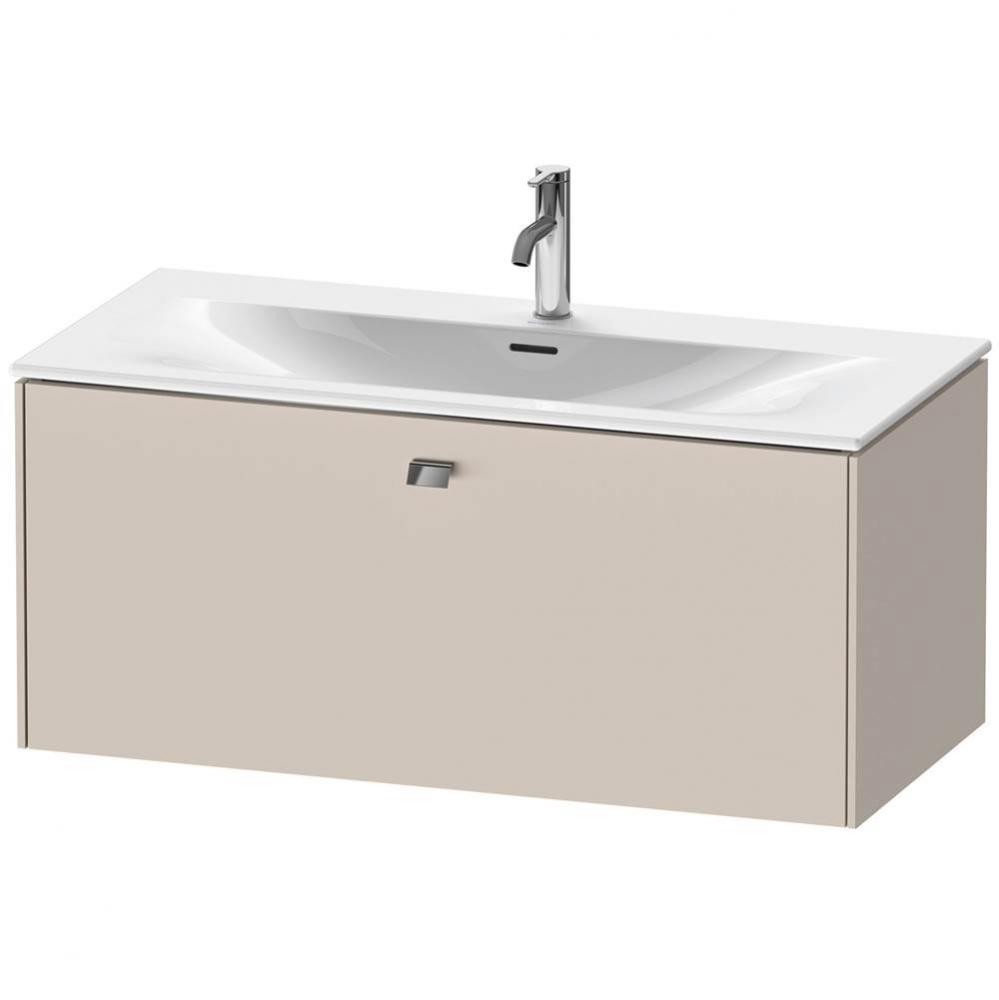 Brioso One Drawer Wall-Mount Vanity Unit Taupe