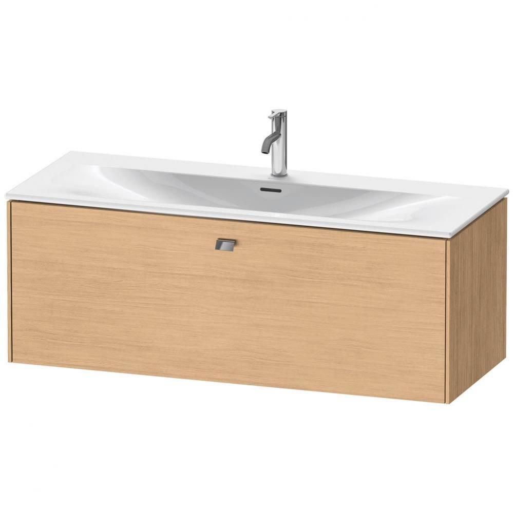 Brioso One Drawer Wall-Mount Vanity Unit Natural Oak