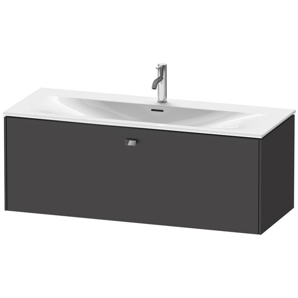 Brioso One Drawer Wall-Mount Vanity Unit Graphite