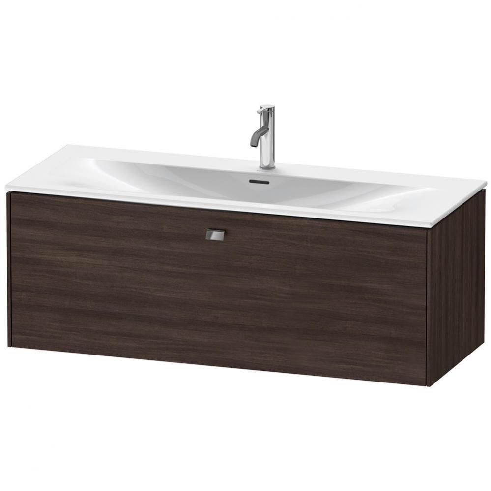 Duravit Brioso One Drawer Wall-Mount Vanity Unit Chestnut Dark