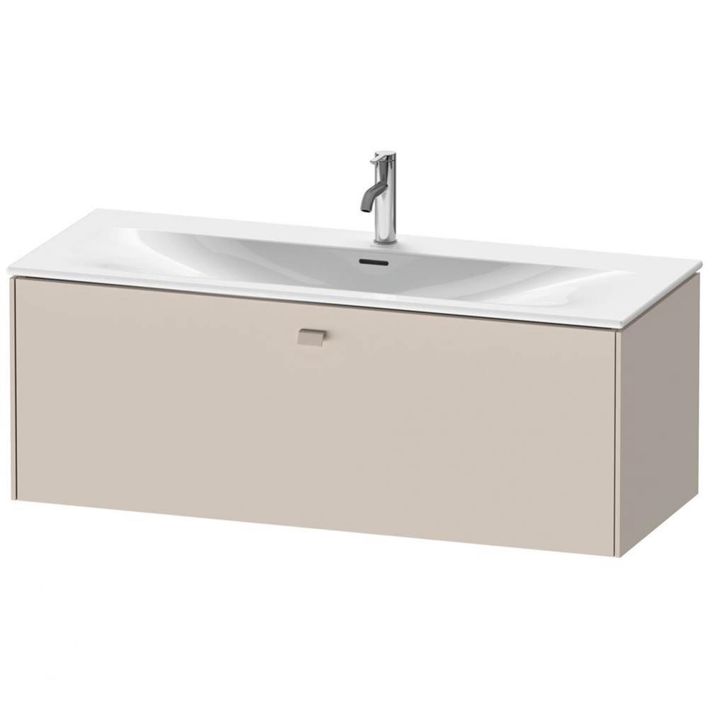 Brioso One Drawer Wall-Mount Vanity Unit Taupe