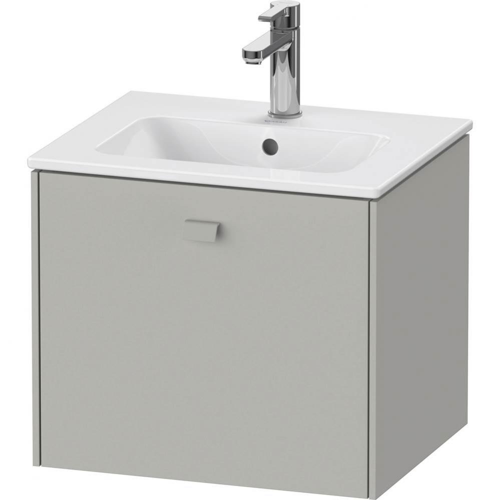 Brioso One Drawer Wall-Mount Vanity Unit Concrete Gray