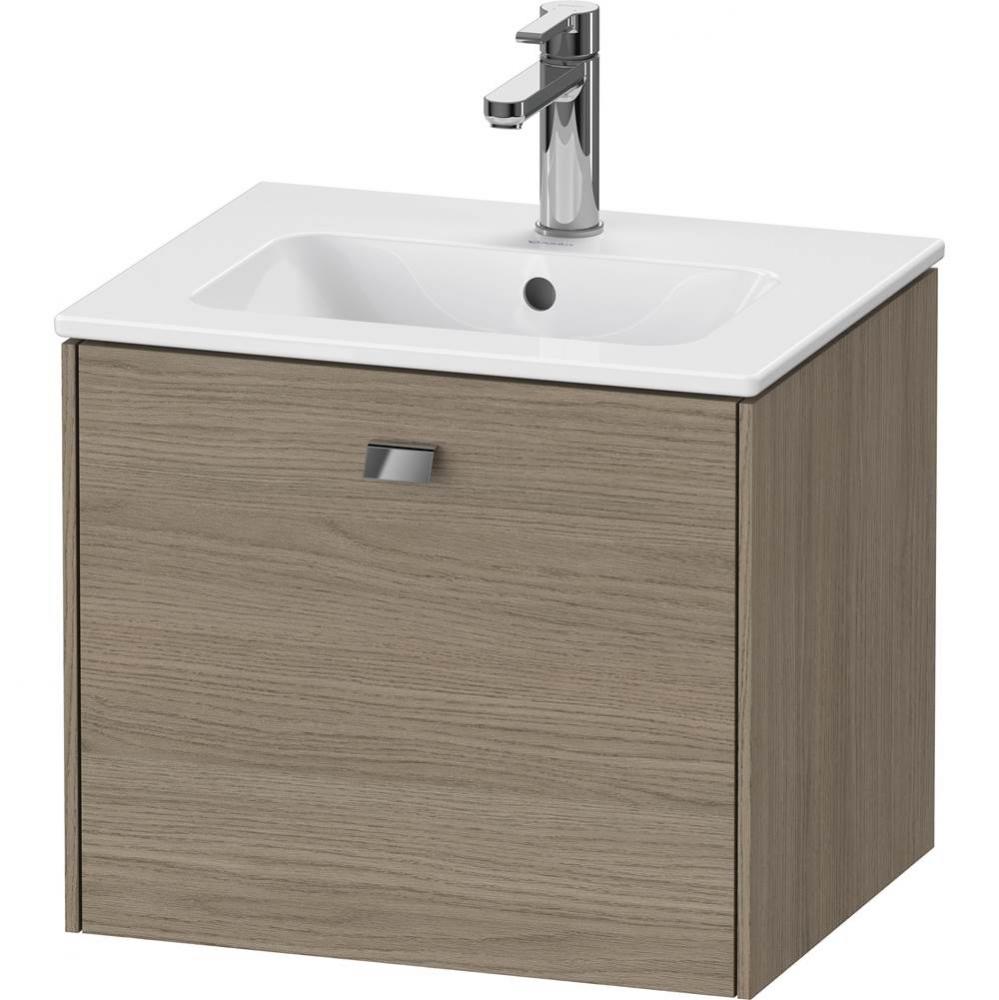 Brioso One Drawer Wall-Mount Vanity Unit Oak Terra