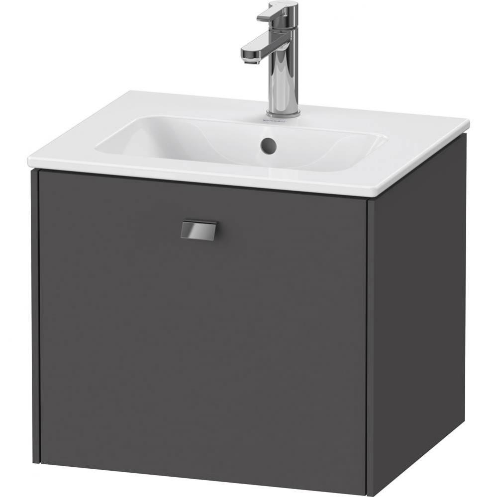 Brioso One Drawer Wall-Mount Vanity Unit Graphite