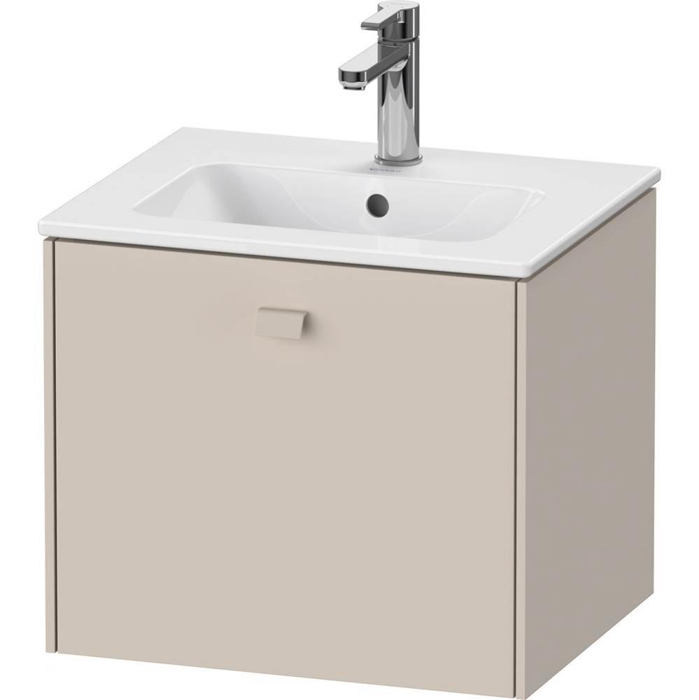 Brioso One Drawer Wall-Mount Vanity Unit Taupe