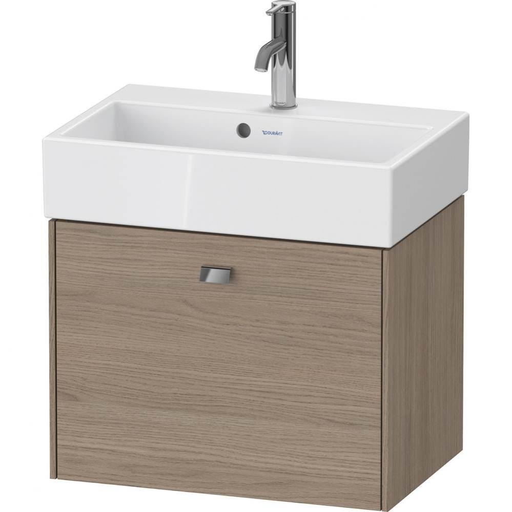 Brioso One Drawer Wall-Mount Vanity Unit Oak Terra