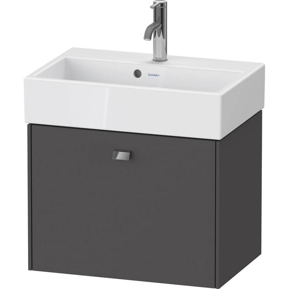 Brioso One Drawer Wall-Mount Vanity Unit Graphite