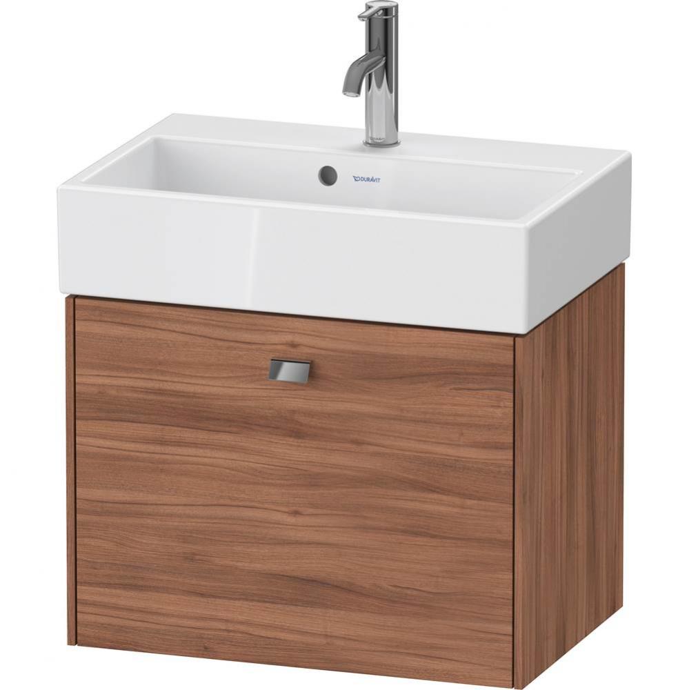 Brioso One Drawer Wall-Mount Vanity Unit Walnut