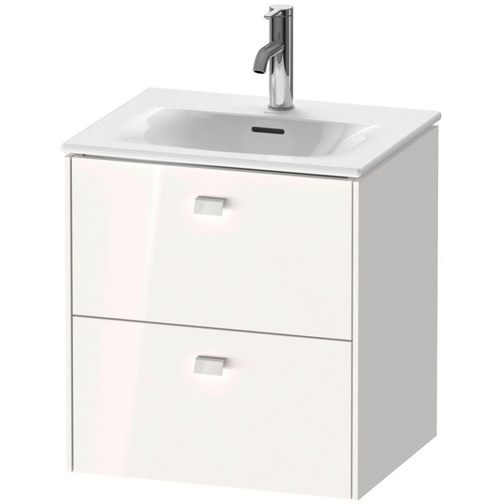 Brioso Two Drawer Wall-Mount Vanity Unit White
