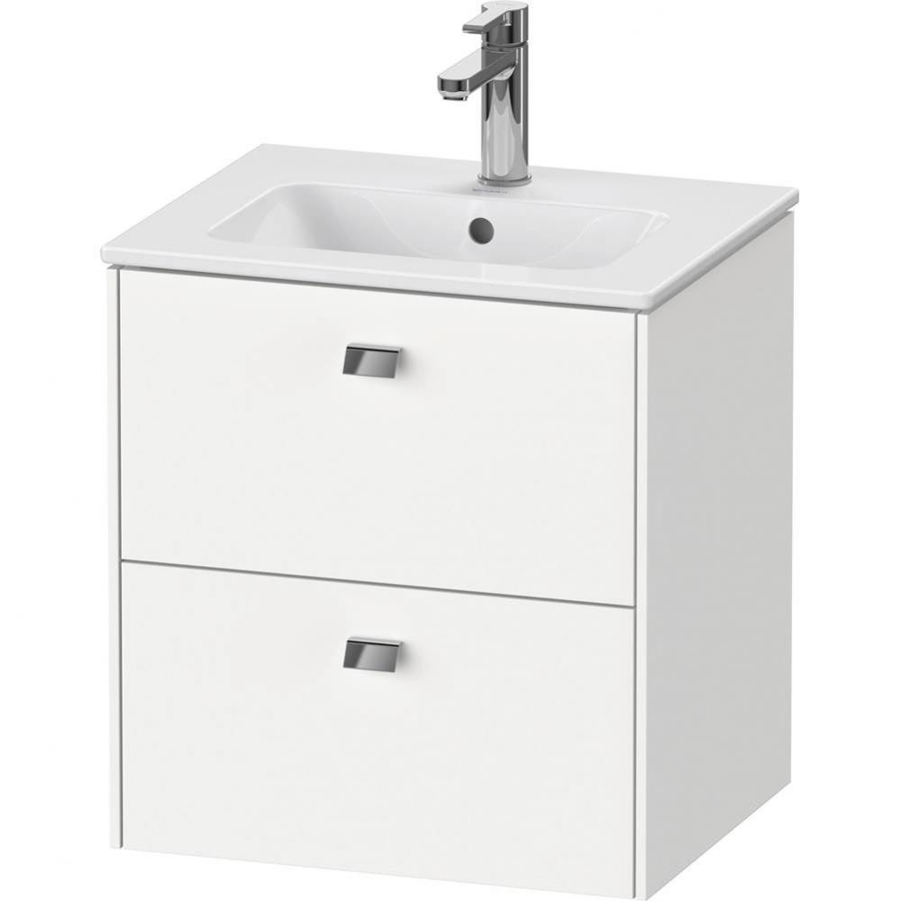 Brioso Two Drawer Wall-Mount Vanity Unit White