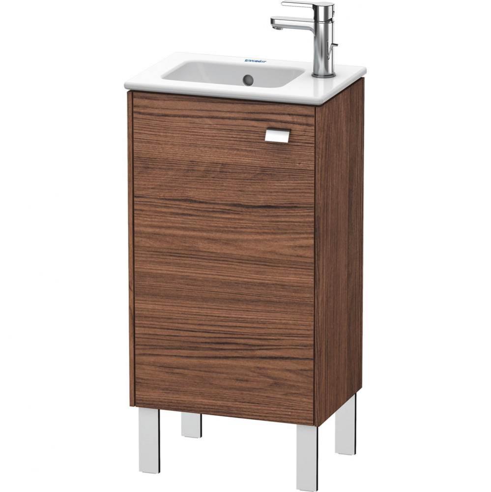 Brioso One Door Floorstanding Vanity Unit Walnut Dark