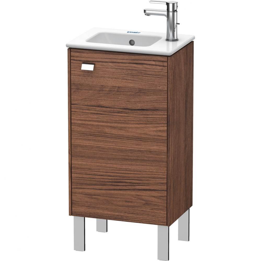 Brioso One Door Floorstanding Vanity Unit Walnut Dark