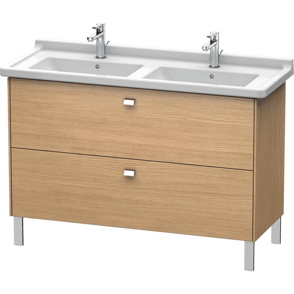 Duravit Brioso Two Drawer Floorstanding Vanity Unit European Oak