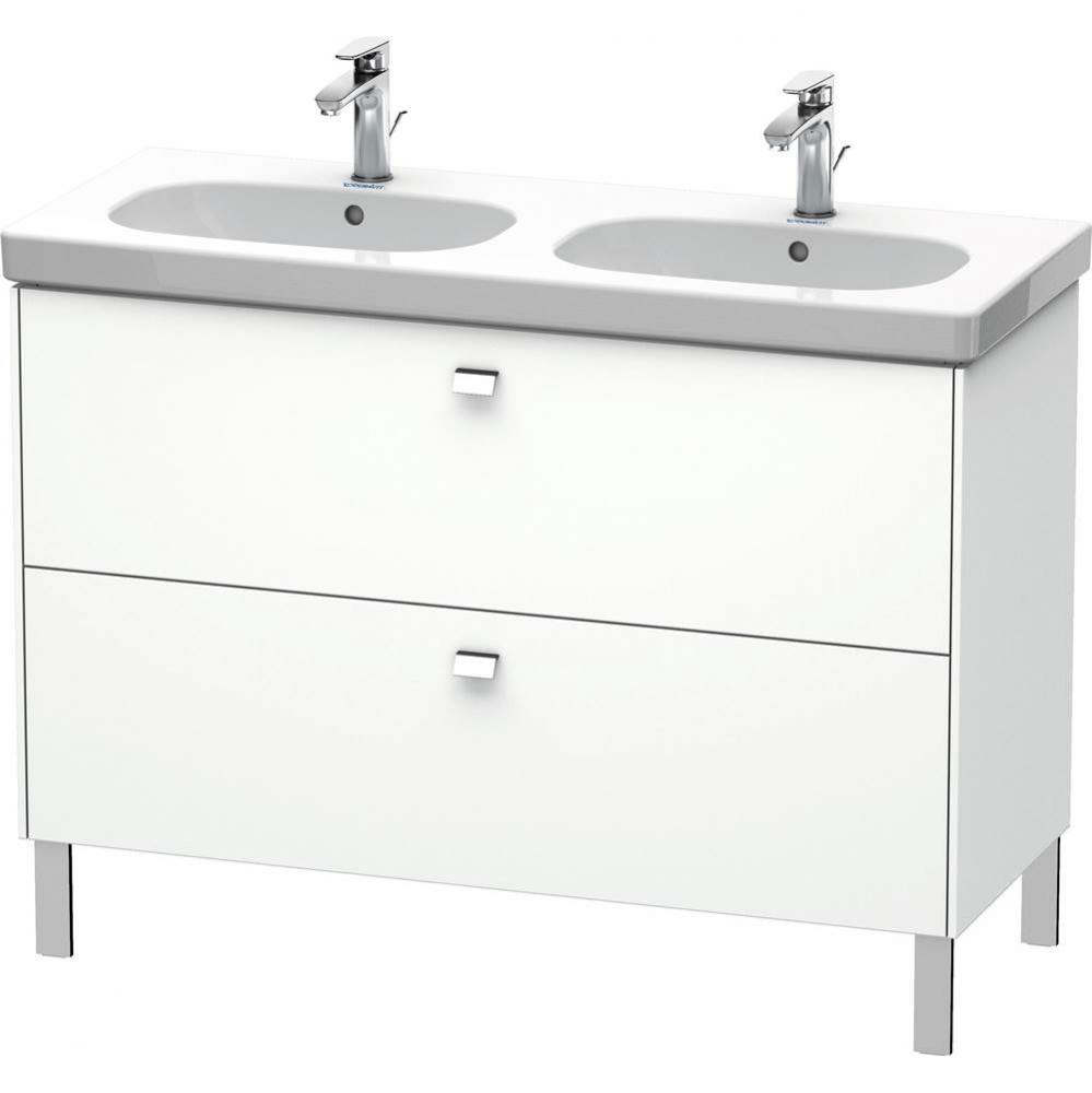 Duravit Brioso Two Drawer Floorstanding Vanity Unit White