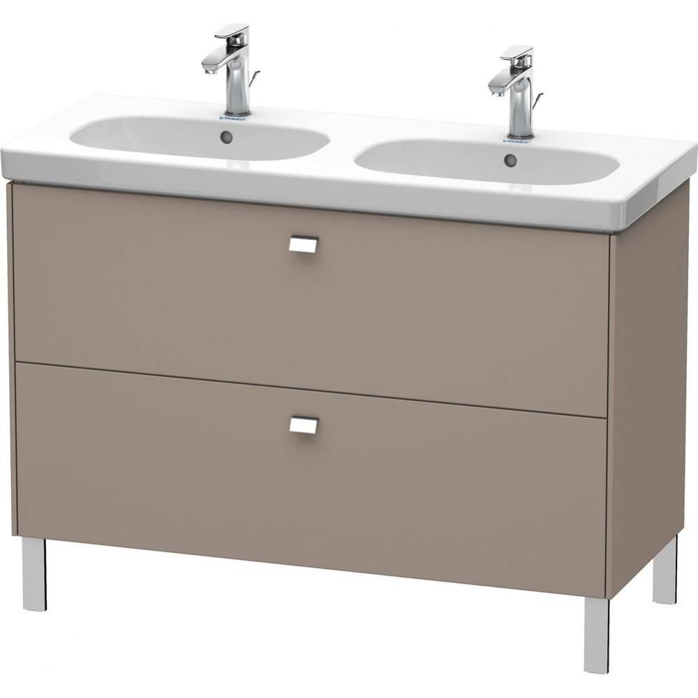 Duravit Brioso Two Drawer Floorstanding Vanity Unit Basalt