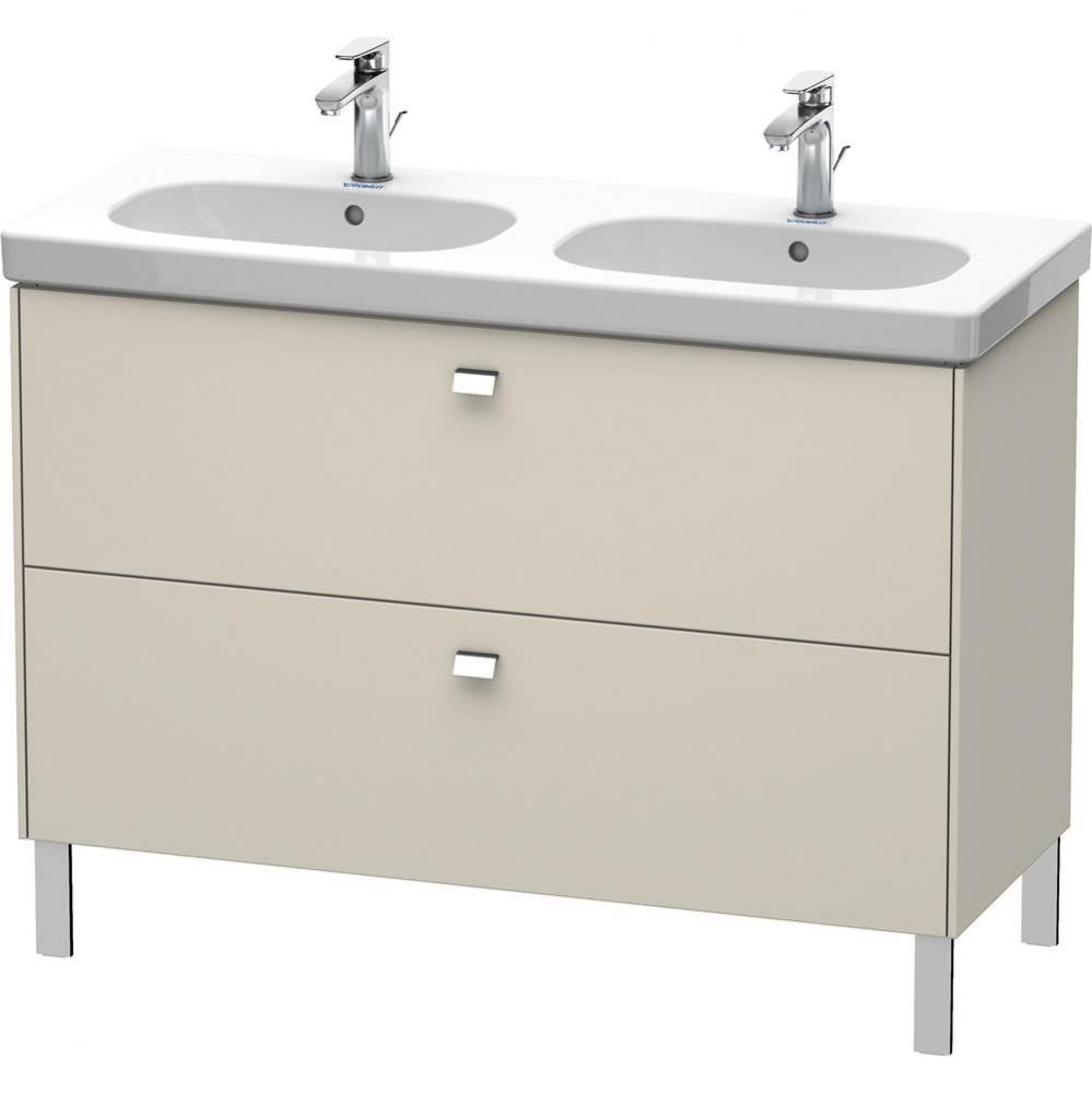 Duravit Brioso Two Drawer Floorstanding Vanity Unit Taupe