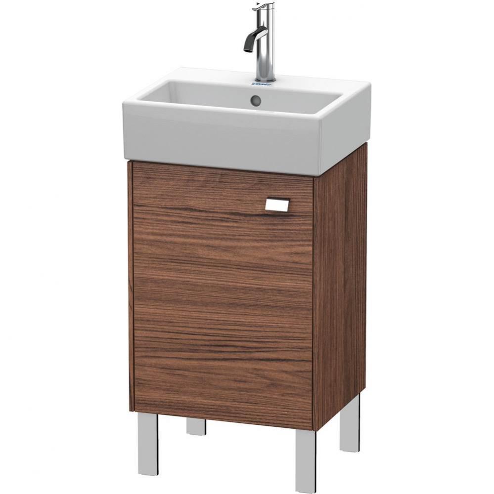 Brioso One Door Floorstanding Vanity Unit Walnut Dark