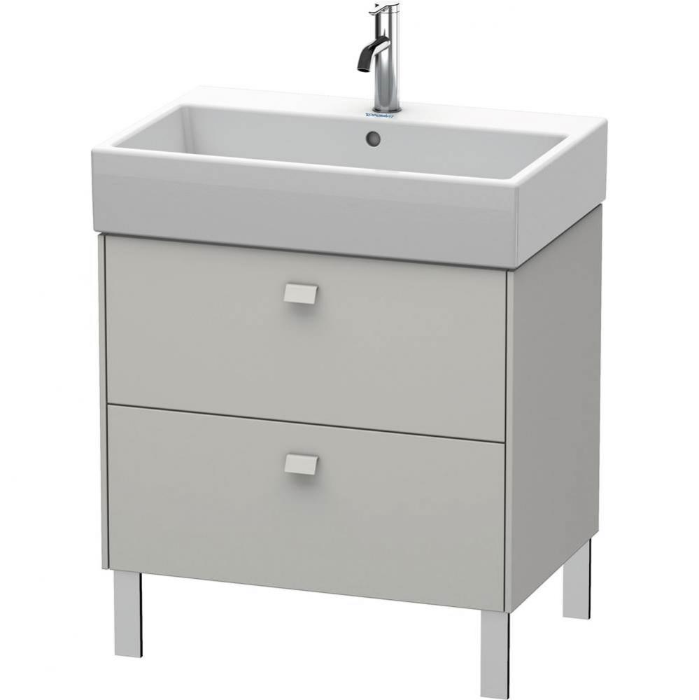 Brioso Two Drawer Floorstanding Vanity Unit Concrete Gray