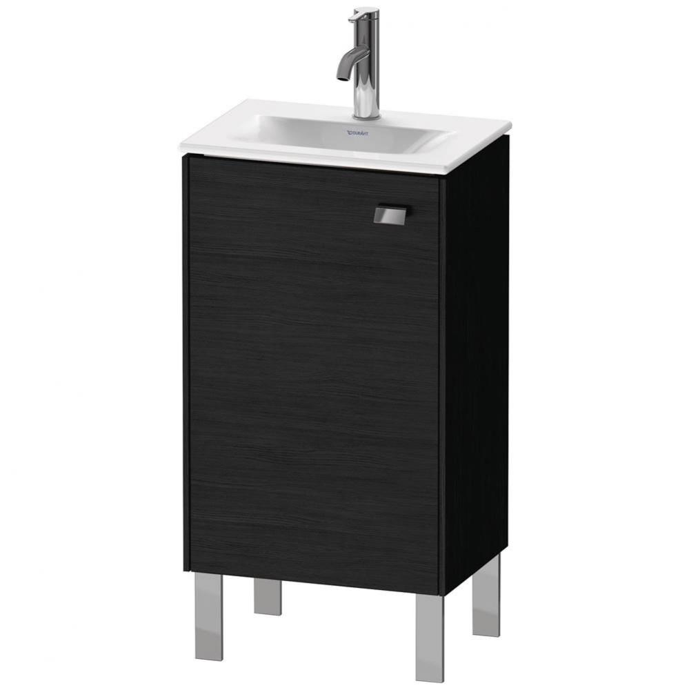 Brioso One Door Floorstanding Vanity Unit Oak Black