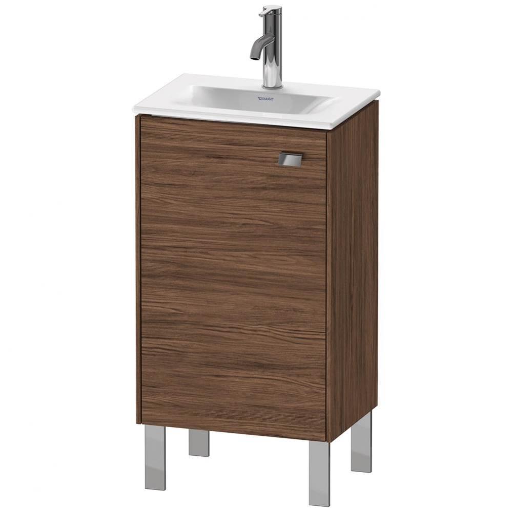 Brioso One Door Floorstanding Vanity Unit Walnut Dark