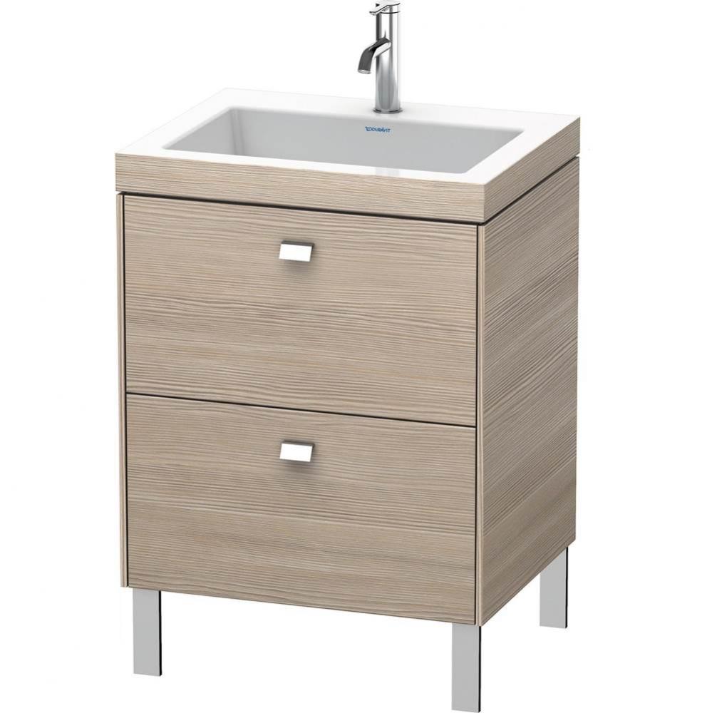 Duravit Brioso C-Bonded Floorstanding Vanity  Pine Silver