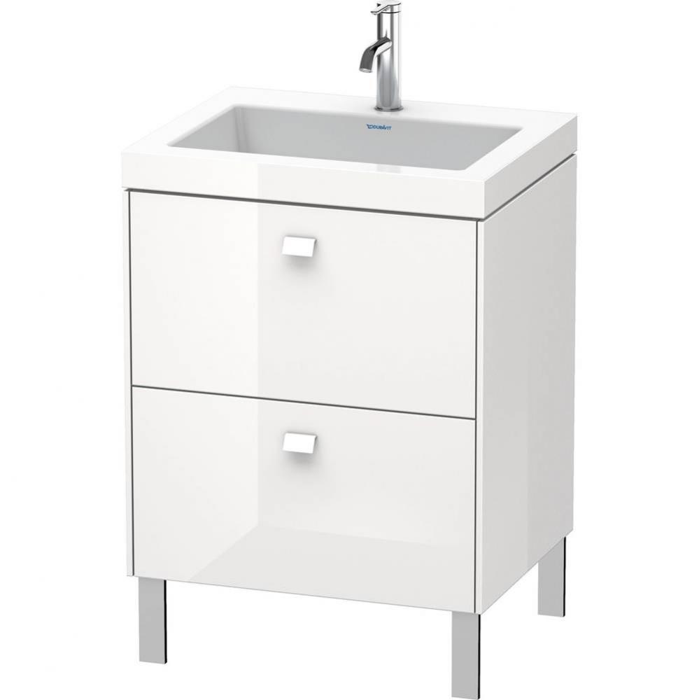 Duravit Brioso C-Bonded Floorstanding Vanity  Concrete Gray Matte