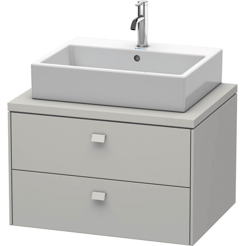 Duravit Brioso Vanity Unit for Console  Concrete Gray Matte