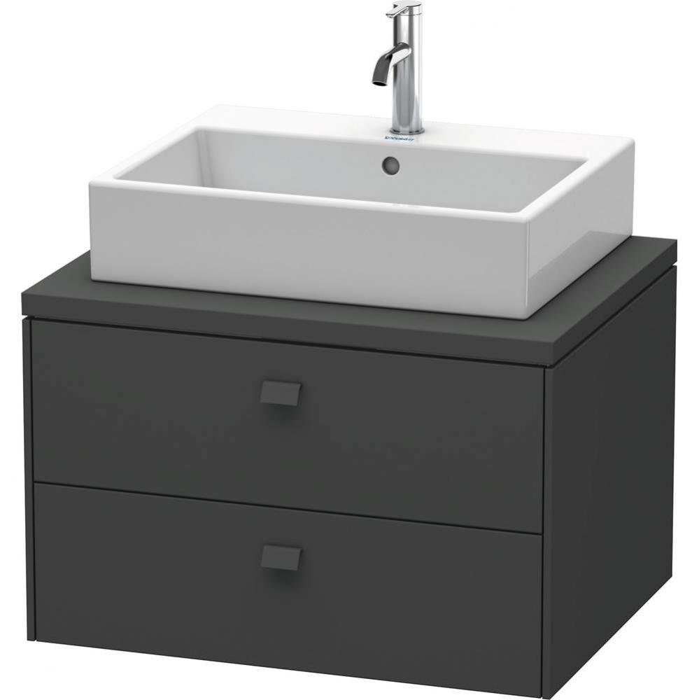 Duravit Brioso Vanity Unit for Console  Graphite Matte